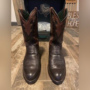 Tecovas Birthday Boot VII, Size 11.5EE, Dark Chocolate Deer